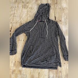 Tommy Hilfiger Navy and White Striped Hoodie